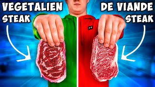 STEAK VÉGÉTALIEN vs STEAK DE VIANDE par VANZAI [upl. by Kcirdek]