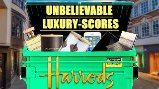 DUMPSTER DIVING UK HARRODS PRODUCTS UNBELIEVABLE LUXURY SCORE [upl. by Taber681]