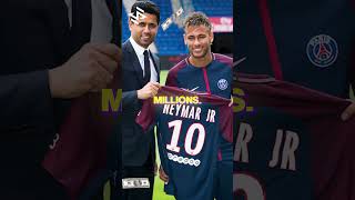 The Most Expensive Transfer Ever  Neymar to PSG 🤑😳⚽ shorts neymar psg [upl. by Etnod]