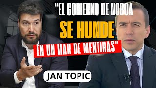 Jan Topic acusa El gobierno de Daniel Noboa se hunde en un mar de mentiras [upl. by Webb752]