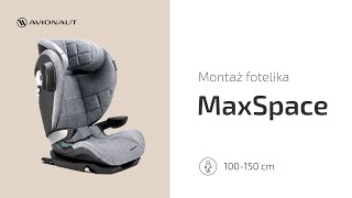 PL Montaż fotelika Avionaut MAXSPACE i MAXSPACE COMFORT SYSTEM  za pomocą pasa [upl. by Fae]