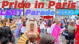 4K UHD Moments LGBT Parad Paris 2024Défilé LGBT Paris 2024 Paris Pride 2024Fierté parisienne 2024 [upl. by Langley730]