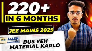 JEE Mains 2025 Guaranteed 220 if you start now🔥 How I Scored 99 Percentile in JEE Mains [upl. by Avika]