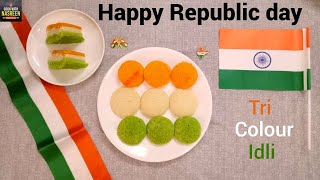 Tri Colour Idli  Republic Day Special  Tri Color Food  Tiranga Idli  Rava Sooji Breakfast Recipe [upl. by Roberta]