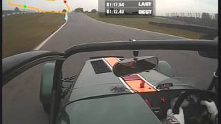 Caterham R600 Onboard Donington National Test Day [upl. by Euqram251]