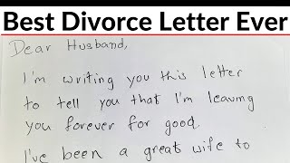 Wife Demands Divorce In LetterHusbands Brilliant Reply Makes Her Regret Every WordRevenge Lessons [upl. by Pals]