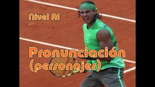 Pronunciación personajes Nivel A1 [upl. by Une]