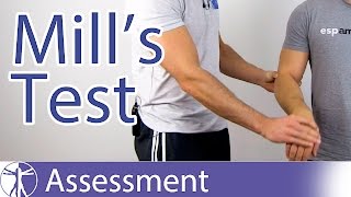 Mills Test  Lateral Epicondylitis or Tennis Elbow [upl. by Favata]