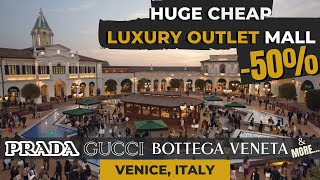 HUGE CHEAP LUXURY OUTLET MALL IN VENICE ITALY  Noventa Designer Outlet [upl. by Yancey]