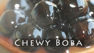 How to Cook Chewy Boba for Bubble Tea Tapioca Pearls 타피오카펄 만들기 [upl. by Nnylyahs]