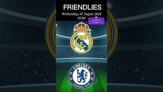 Real Madrid vs Chelsea  7 August 2024 friendlies realmadrid chelsea footballmatch [upl. by Mchugh]