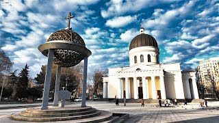 4K 60fps Ultra HDR  Chisinau walking tour Moldova [upl. by Yntruoc]