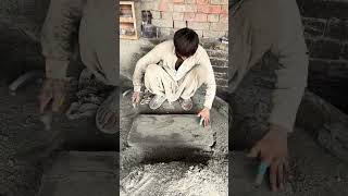 making Useful Cement Products shorts diy cementprojects satisfying [upl. by Kcirdahs]