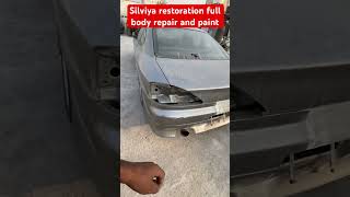 Silviya coming for restoration full paint bodywork restoration carbody carbody japanesecar [upl. by Moyna923]