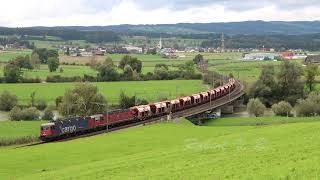 Trains over the Reuss 1 [upl. by Fishbein]