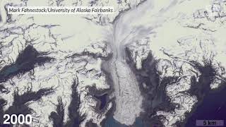 Watch Alaskas Columbia glacier retreat over four decades  Science News [upl. by Wesla922]