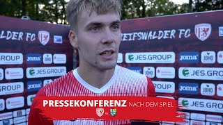 STIMMEN NACH DEM SPIEL  Greifswalder FC vs Chemnitzer FC  Regionalliga Nordost [upl. by Harri]