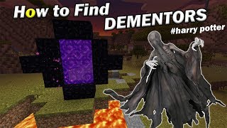 How to Find DEMENTORS  Minecraft PE [upl. by Dreddy]