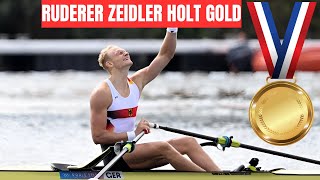 Olympia 2024 Ruderer Zeidler holt Gold [upl. by Iuq]