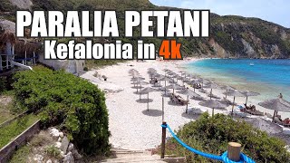 Kefalonia Greece  Paralia Petani  Beach Paradise on the West Coast [upl. by Ilowell415]