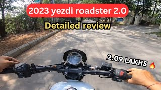 2023 yezdi roadster 20 ride review  better than hunter 350 🔥 🔥 [upl. by Novrej295]