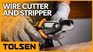 TOLSEN Wire Cutter AWG 168 Wire Stripper [upl. by Atteyram]