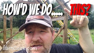 How to Build a Timber Frame Shed with Rough Cut Sawmill Lumber Part2 [upl. by Bengt516]