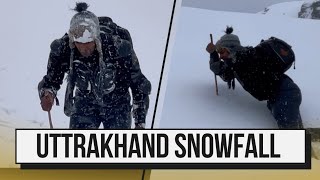 Record break snowfall in Uttrakhand Winter trip trailer with RohitPahadi Riderlovejaat [upl. by Skardol]