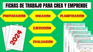 Fichas de Trabajo EPT 2024  Crea y Emprende [upl. by Channa]