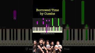 Borrowed Time by Cueshe piano cover  sheet music amp lyrics [upl. by Anerys]