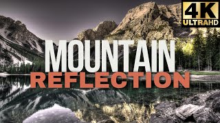 Mountain Reflection  4K Wallpaper  TV Wallpaper  Desktop Wallpaper  Colours and Wallpapers [upl. by Johny]