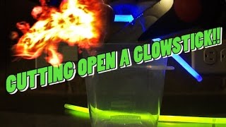 Cutting Open A Glow Stick Part 2 [upl. by Petula]