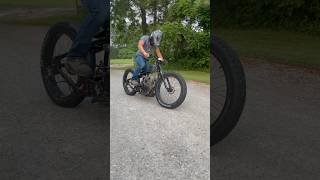 HOMEMADE MOTORCYCLE kick start kickstart cruiserbike homemade bobber motorcycle build [upl. by Delphina]