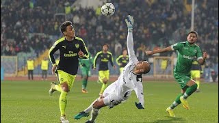 Ozil Goal vs Ludogorets  UCL 201617 [upl. by Dombrowski5]