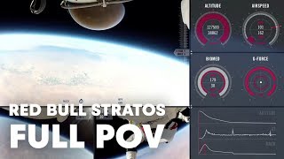 Red Bull Stratos FULL POV  Felix Baumgartners Stratosphere Jump [upl. by Hairakcaz]