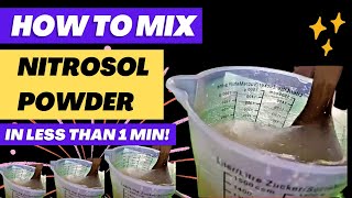 How to mix nitrosol in less than a minute how to mix nitrosol powder with hand whisker [upl. by Notlef]