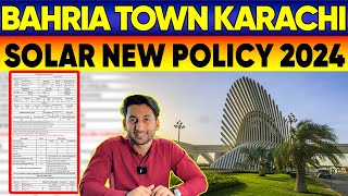 Bahria Town Karachi New Solar Policy 2024 [upl. by Neel]