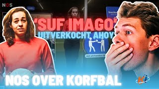 NOS over korfbal quotSuf imago en een uitverkocht Ahoyquot  KORFBALL REACTS [upl. by Moth]