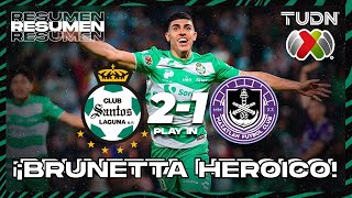 Resumen y goles  Santos Laguna 21 Mazatlán  Liga MX  Apertura 2023 Apertura  TUDN México [upl. by Ottillia]