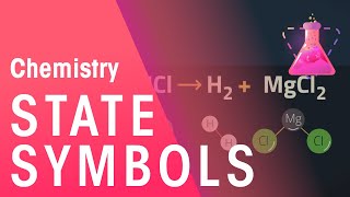 State Symbols in Chemical Equations  Properties of Matter  Chemistry  FuseSchool [upl. by Nyletak]