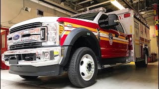 SUPER EXCLUSIVE 1ST VIDEO OF THE BRAND NEW FDNY RESCUE PARAMEDICS UNIT RM1 GOING INTO SERVICE [upl. by Oberg100]