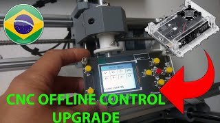 CNC 3018 OFFLINE CONTROL UPGRADE  CONFIG  TESTES [upl. by Lyontine]