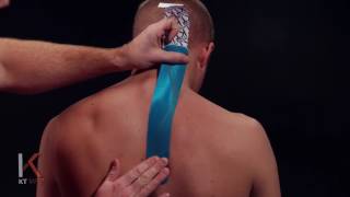 KT Tape  Kinesiology Taping Instructions for Neck and Shoulder [upl. by Tymon]