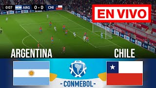 🔴 EN VIVO Argentina vs Chile  Clasificatorios al Mundial CONMEBOL 2026  Partido en vivo [upl. by Dorri]