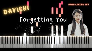 Davichi 다비치  Forgetting You Moon Lovers OST  Piano Cover amp Tutorial [upl. by Nomaj]