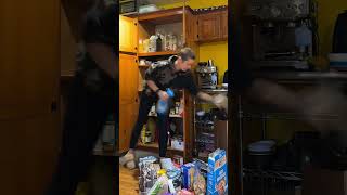 Cleaning up after Racoons pantry kitchenclean organize cleaningmotivation pantryorganization [upl. by Nollid]