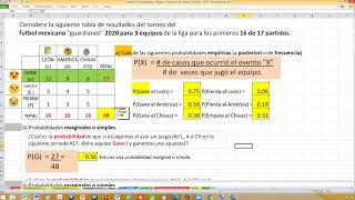 Probabilidades marginales o simples [upl. by Ursas]