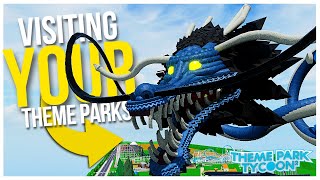 Visiting Your Theme Parks in Theme Park Tycoon 2 [upl. by Anisirhc]