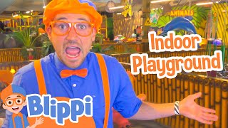 Blippi Visits an Indoor Playground Jungle Animals  Blippi Full Episodes  Educational Videos [upl. by Davies]