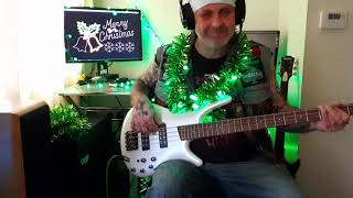 The Darkness christmas time dont let the bells end bass cover [upl. by Irrol]